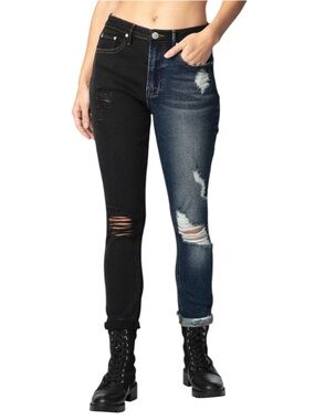 Almost Famous "Vintage Feel mom fit roll Cuffed high Rise